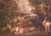 Peter Paul Rubens Landscape with St George (mk25) Sweden oil painting artist